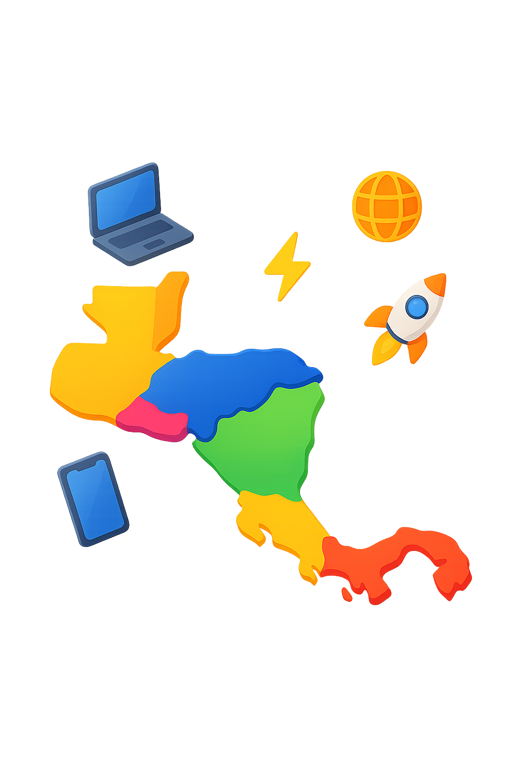Mapa de Centroamérica